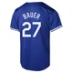 Trevor Bauer ＃27 Los Angeles Dodgers Limited Youth Royal Alternate Jersey