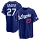 Trevor Bauer ＃27 Los Angeles Dodgers Limited Youth Royal Alternate Stadium Jersey