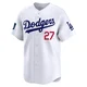 Trevor Bauer ＃27 Los Angeles Dodgers Limited Youth White 2024 World Tour Seoul Series Home Jersey