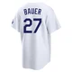 Trevor Bauer ＃27 Los Angeles Dodgers Limited Youth White Home Stadium Jersey
