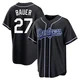 Trevor Bauer ＃27 Los Angeles Dodgers Replica Youth Black Fashion Out Jersey