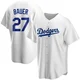 Trevor Bauer ＃27 Los Angeles Dodgers Replica Youth White Home Jersey