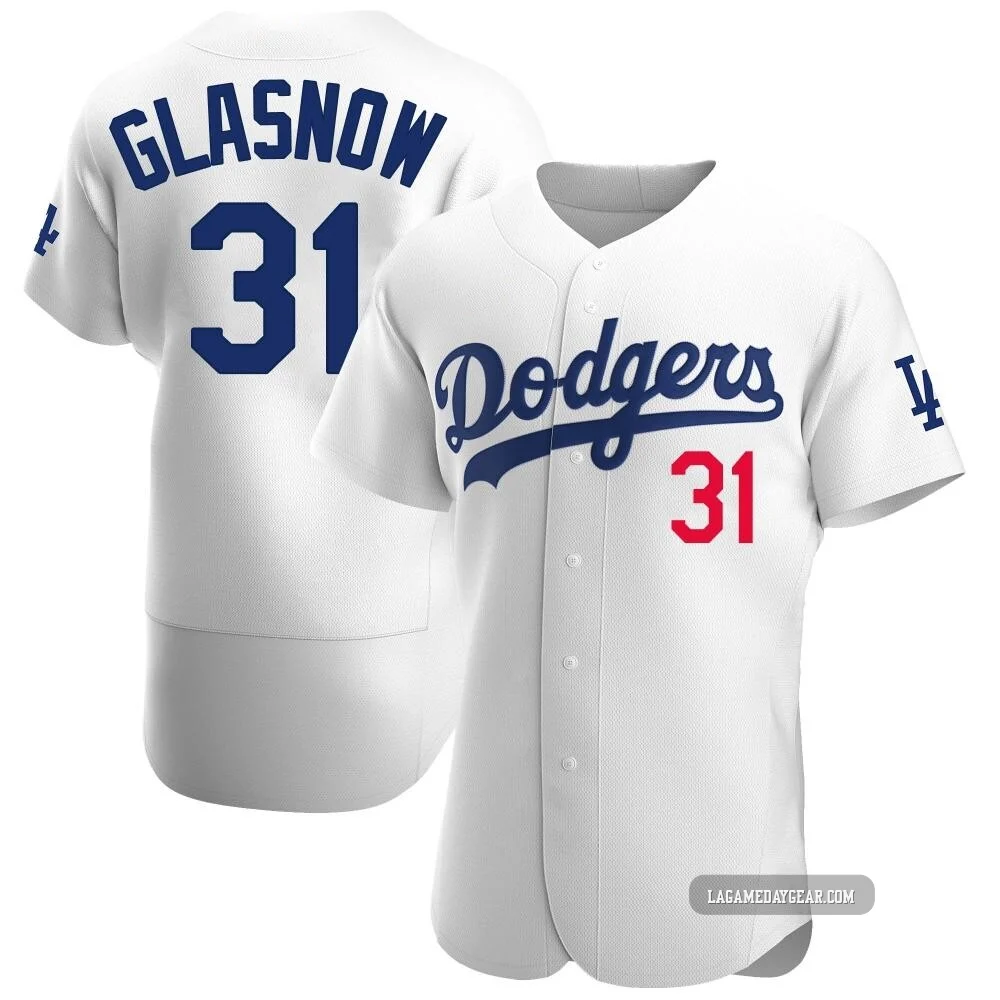 Tyler Glasnow ＃31 Los Angeles Dodgers Authentic Men's White Home Jersey