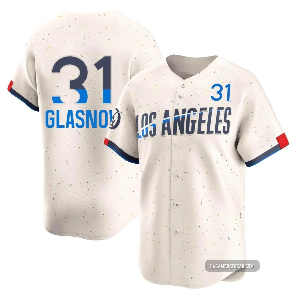 Tyler Glasnow ＃31 Los Angeles Dodgers Limited Men's Cream 2024 City Connect Jersey