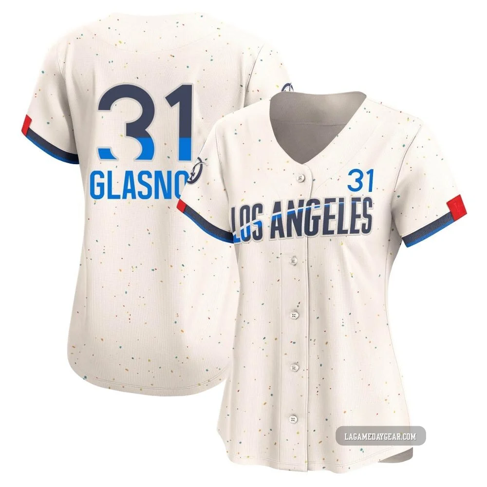 Tyler Glasnow ＃31 Los Angeles Dodgers Limited Women's Cream 2024 City Connect Jersey