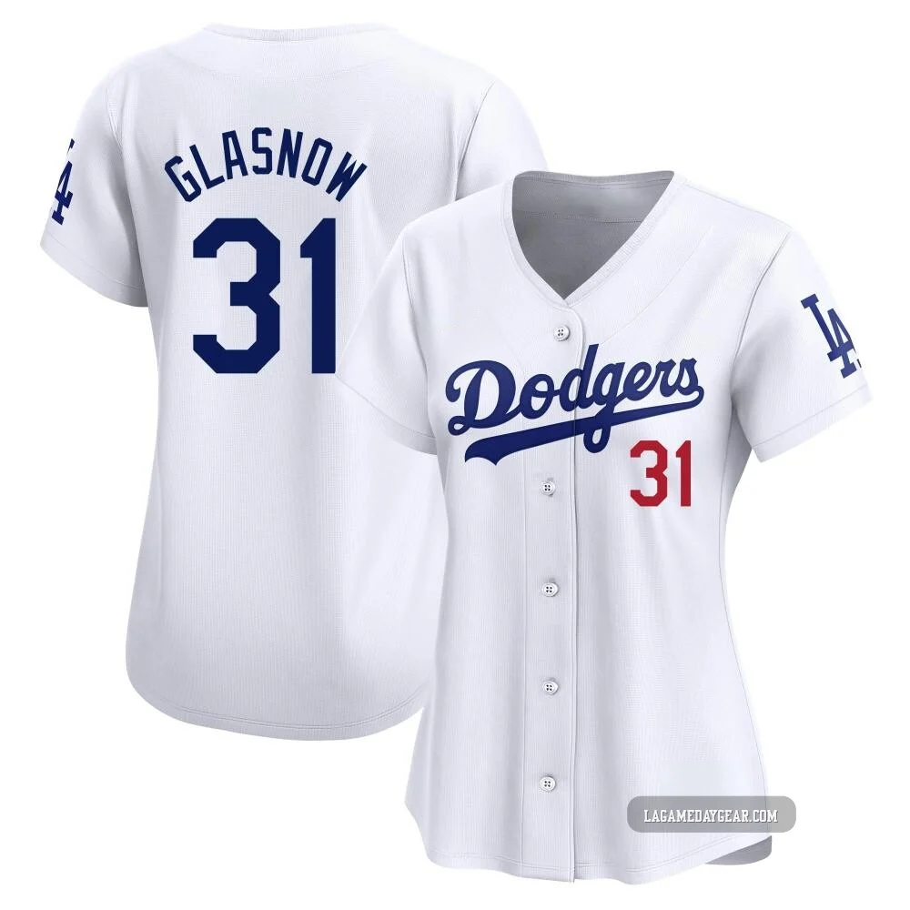 Tyler Glasnow ＃31 Los Angeles Dodgers Limited Women's White Home Jersey