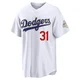Tyler Glasnow ＃31 Los Angeles Dodgers Limited Youth Gold White 2026 Collection Stadium Jersey