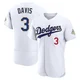 Willie Davis ＃3 Los Angeles Dodgers Authentic Men's Gold White 2026 Collection Jersey