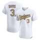 Willie Davis ＃3 Los Angeles Dodgers Elite Men's Gold White 2025 Collection Jersey