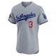 Willie Davis ＃3 Los Angeles Dodgers Elite Men's Gray Road World Series Champions Jersey