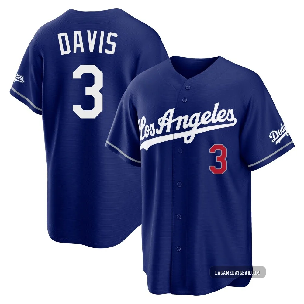 Willie Davis ＃3 Los Angeles Dodgers Limited Men's Royal Alternate Stadium Jersey