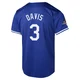 Willie Davis ＃3 Los Angeles Dodgers Limited Men's Royal Alternate World Series Champions Jersey