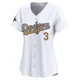Willie Davis ＃3 Los Angeles Dodgers Limited Women's Gold White 2025 Collection Jersey