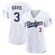 Willie Davis ＃3 Los Angeles Dodgers Limited Women's Gold White 2026 Collection Stadium Jersey