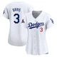Willie Davis ＃3 Los Angeles Dodgers Limited Women's White Home 2024 World Series Champions Jersey