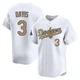 Willie Davis ＃3 Los Angeles Dodgers Limited Youth Gold White 2025 Collection Jersey
