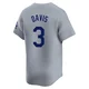 Willie Davis ＃3 Los Angeles Dodgers Limited Youth Gray Away 2024 World Series Jersey