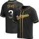 Willie Davis ＃3 Los Angeles Dodgers Replica Men's Gold Black en Alternate Jersey