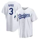 Willie Davis ＃3 Los Angeles Dodgers Replica Men's White 2024 World Tour Seoul Series Home Jersey