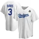 Willie Davis ＃3 Los Angeles Dodgers Replica Youth White Home 2024 World Series Jersey