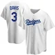Willie Davis ＃3 Los Angeles Dodgers Replica Youth White Home Jersey