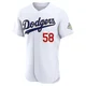 Wyatt Mills ＃58 Los Angeles Dodgers Authentic Men's Gold White 2026 Collection Jersey