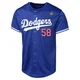 Wyatt Mills ＃58 Los Angeles Dodgers Limited Men's Royal Alternate 2024 World Series Jersey