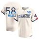 Wyatt Mills ＃58 Los Angeles Dodgers Limited Youth Cream 2024 City Connect World Series Champions Jersey