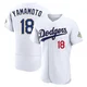 Yoshinobu Yamamoto ＃18 Los Angeles Dodgers Authentic Men's Gold White 2026 Collection Jersey