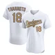 Yoshinobu Yamamoto ＃18 Los Angeles Dodgers Elite Men's Gold White 2025 Collection Jersey