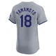 Yoshinobu Yamamoto ＃18 Los Angeles Dodgers Elite Men's Gray Road 2024 World Series Jersey