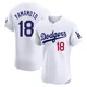 Yoshinobu Yamamoto ＃18 Los Angeles Dodgers Elite Men's White Home Jersey