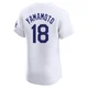 Yoshinobu Yamamoto ＃18 Los Angeles Dodgers Elite Men's White Home Jersey