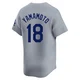 Yoshinobu Yamamoto ＃18 Los Angeles Dodgers Limited Men's Gray Away 2024 World Series Jersey