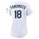 Yoshinobu Yamamoto ＃18 Los Angeles Dodgers Limited Women's Gold White 2026 Collection Stadium Jersey
