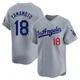 Yoshinobu Yamamoto ＃18 Los Angeles Dodgers Limited Youth Gray Away Jersey