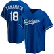Yoshinobu Yamamoto ＃18 Los Angeles Dodgers Replica Youth Royal Alternate Jersey